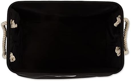 Bone Dry Pet Storage Collection Collapsible Bin, Black, Small Rectangle