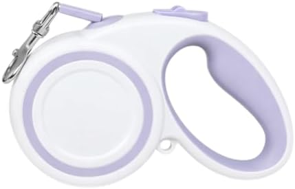 10-16FT,66LBS,Highly Reflective Retractable Dog Leash,S-Purple