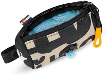 OllyDog Scoop Pick Up | Dog Poop Bag Holder | Lightweight & Water-Resistant Dispenser | Leash Attachment for Hands-Free Carry | Fits Standard Waste Bag Rolls (Ciao)