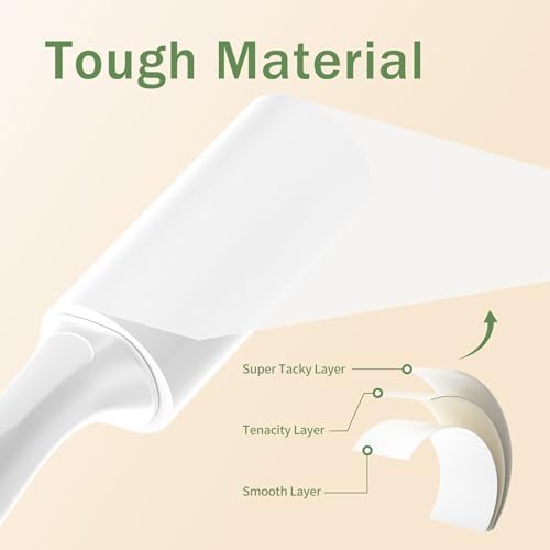 Mini Lint Roller 4 Pack for Pet Hair, 200 Sheets Total