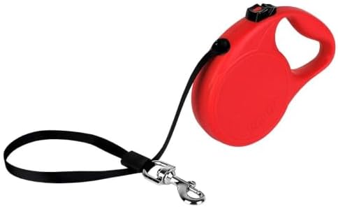 Alcott Kong Retractable Trail, Small, Red, 16' Long