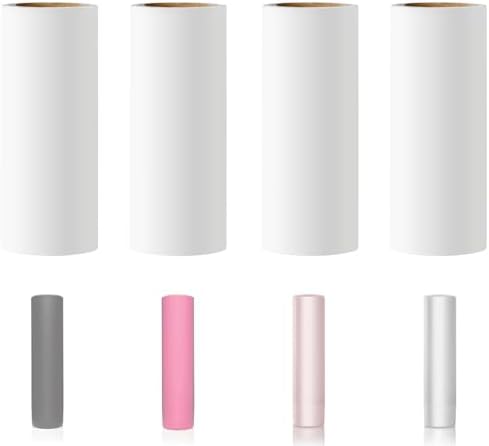 3.5 inch Mini Lint Roller Refills Compatible with Flint Classic Retractable Mini Lint Rollers Travel Size 3-1/2 Width Lint Roller Refills Pack of 4 Rolls 40 Sheets Each Roll Total 160 Sheets