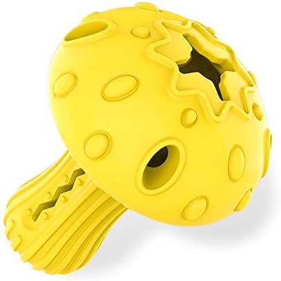 SCHITEC Dog Chew Toy for Large & Medium Dogs, Rubber Treat Dispensing Toy for Aggressive Chewers, Interactive Slow Feeder Tough Puzzle Toys Teeth Cleaning