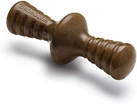 Benebone Zaggler Dog Chew Toy for Aggressive Chewers, Real Bacon, Medium