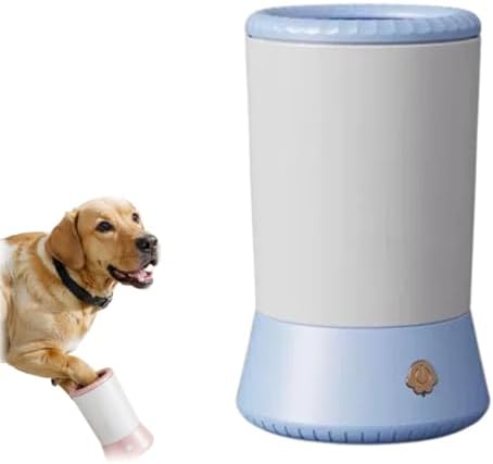Automatic Dog Paw Cleaner 2025 New Dog Paw Cleaner Cup, Dog Paw Cleaner with USB Rechargeable, Paw Cleaner for Small Medium Large Breed Dogs Cats/Dogs (Two Stalls-Blue B)