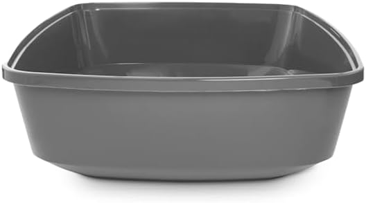 So Phresh by Petco Open Cat Litter Box Charcoal Large 19.5" L X 14.8" W X 4.3" H