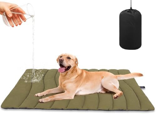 BINGPET Outdoor Travel Dog Bed, Double-Sided Waterproof Mat with Carry Bag