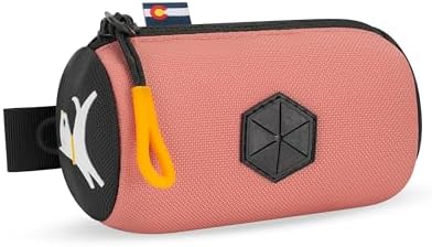 OllyDog Scoop Pick Up | Dog Poop Bag Holder | Lightweight & Water-Resistant Dispenser | Leash Attachment for Hands-Free Carry | Fits Standard Waste Bag Rolls (Desert)