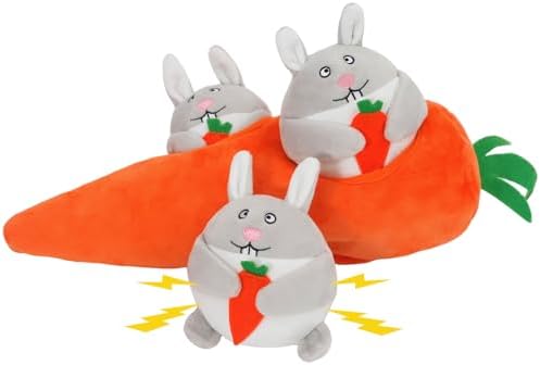IFOYO Hide and Seek Dog Puzzle Toys, Plush Interactive Puppy Toys for Small, Medium Dogs, Easter Puppy Essentials