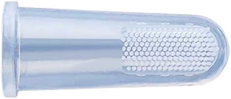 Dog Fingerbrush Toothbrush – Cat & Dog Finger Toothbrush -Set of 12 Oral Care Handle Toothbrushes for All Pets,Transparent,One size fits all