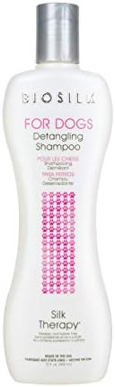 BioSilk for Dogs Silk Therapy Detangling Dog Shampoo, 12 Fl Oz, 2-Pack