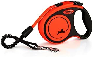 Flexi Xtreme Tape Orange & Black Extra Small 3m Retractable Dog Leash/Lead for Dogs up to 15kgs/33lbs