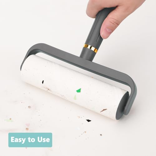 Lint Roller Refills 6.3 inch Great Value 10 Pack Extra Sticky Lint Remover Refills for Pet Hair Clothes Floor 6.3 inch Wide Lint Roller Replacement Refills