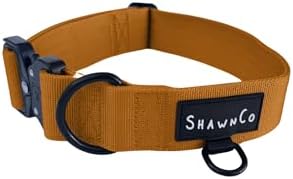 ShawnCo Basecamp Tactical Dog Collar (Sunset Orange, L)