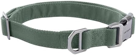 Carhartt Field Nylon Dog Collar Green Slate Medium