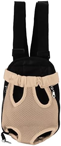 Pet Front Carrier Backpack, Pet Chest Backpack Elastic Opening for Motorcycle for Travel for Bike for Hiking (S)