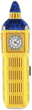 P.L.A.Y. PET LIFESTYLE AND YOU P.L.A.Y. Cute Plush Dog Toys - Totally Touristy Landmark Themed Durable Squeaker Chew Toy, Great for Puppies Dogs - Machine Washable (Big Ben, Medium)