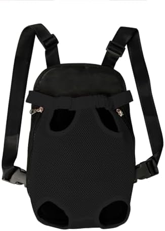 FEimaX Dog Carrier Backpack Pet Legs Out Front Cat Travel Bag, Adjustable Puppy Backpacks Carriers Hands-Free for Small Medium Dogs Cats Hiking Traveling Camping Daily Walking