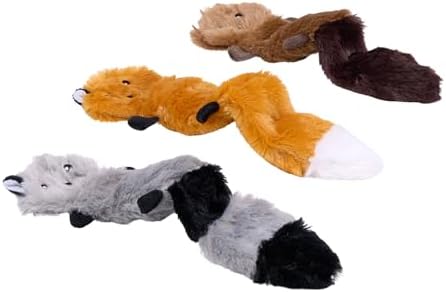 ZippyPaws Skinny Peltz No Stuffing Dog Toy Pack to Keep Them Busy - 11"
