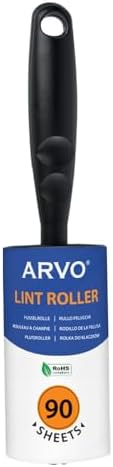 ARVO Lint Roller for Pet Hair and Dust, Lint Rollers for Clothes, Furniture’s and Carpet, Sticky Roller Contains 90 Sheets with 1 Handle with 1 Roll