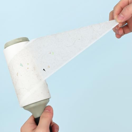 4.5 inch Lint Roller Refills Only for Spotty Jumbo Extra Sticky Adhesive Lint Roller Pet Cat & Dog Removal for Clothes and Furniture, Pack of 5 Refills, 300 Sheets Total