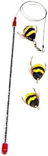 Go Cat Da Bee Teaser Wand and Two Extra Bee Attachments from The Maker of Da Bird and Cat Catcher - Value Pack