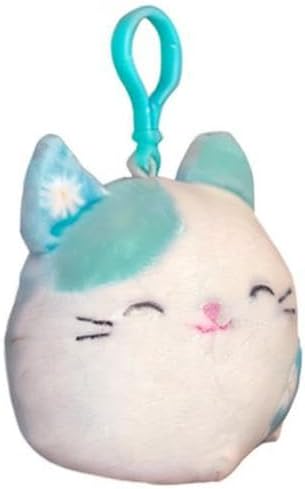 Squishmallow Official Kellytoy Plush Pets Squad Dogs Cats Bunnies Frogs Squishy Soft Plush Toy Animals (Kesla Cat, 3.5 Inch Clip)