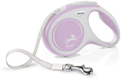 Flexi Comfort M | 5 m Retractable Tape Leash for Dogs up to 25 kg | Rose |
