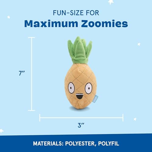 BarkBox Penny The Pineapple 2-in-1 Interactive Plush Dog Toy
