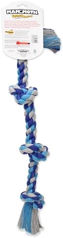 Mammoth Flossy Chews Color Rope Tug – Premium Cotton-Poly Tug Toy for Dogs – Interactive Dog Rope Toy – Tug Dog Chew Toy