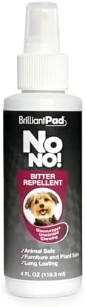 BrilliantPad No No! Bitter Chew Deterrent Spray for Dogs & Puppies (4oz)