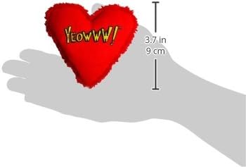 Yeowww! Catnip Hearrrt Attack Catnip Heart Cat Toy - 4 in toy for cats - 100% Stuffed with Premium Organically Grown, Made in USA