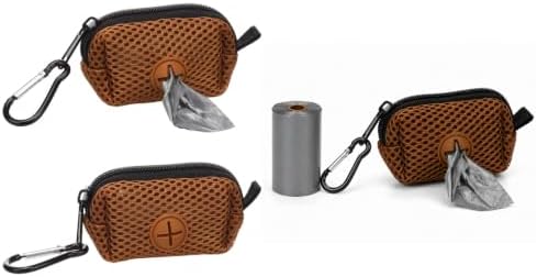 Flamingo Misha Poo Bag Dispenser - Brown | Stylish, Practical & Durable! - Includes Poop Bag