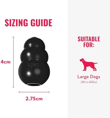 KONG Extreme Dog Toy, Natural Rubber Chew, for Large Dogs (Pack of 2)