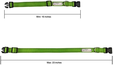 SINYUDUN Personalized Reflective Dog Collars with Customized ID Tags