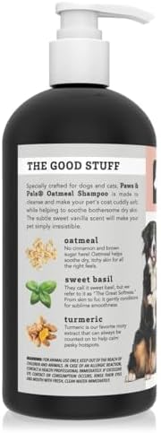 Natural Oatmeal Dog-Shampoo and Conditioner - 20oz Medicated Clinical Vet Formula Wash for All Pets Puppy & Cats - Made with Aloe Vera for Relieving Dry Itchy Skin Packaging may Vary