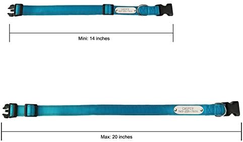 SINYUDUN Personalized Reflective Dog Collars with Customized ID Tags