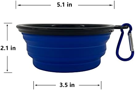 Collapsible Dog Bowl, 10 Pack, Portable, Safe, Reusable, Suitable for Indoor and Outdoor Activities