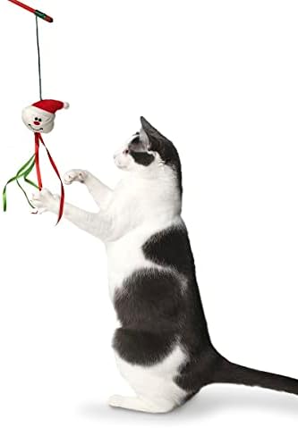 Midlee Christmas Cat Wand with Ribbon - 3 Pack