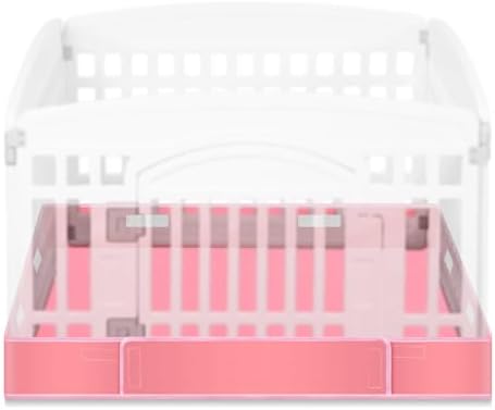 Marsui Dog Playpen Bottom Pad, Pink, Solid Color