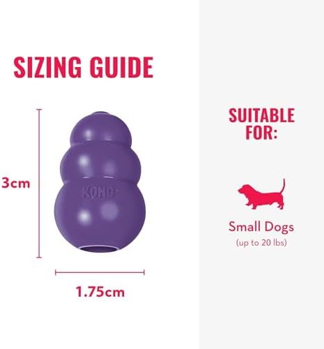 KONG Senior, Gentle Natural Rubber Toy, for Small Dogs (Pack of 2)