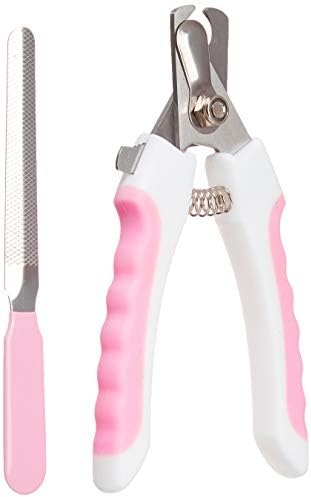 001 Professional Pet Nail Clipper, Trimmer & Clippers with Ergonomic Handles for Dogs &Cats (Large), Pink