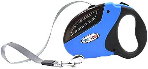 SmartLead RetraCountable Dog Leash, 16 ft, Up to 110 Lb, Blue