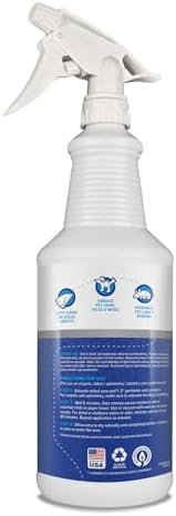 Pet Stain + Odor Eliminator - 32 oz Spray Bottle - Professional Strength Advanced Formula Tackles Biological Messes on Fabric, Carpet, and More