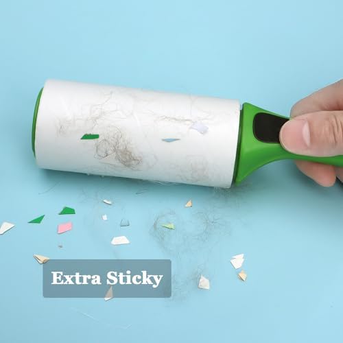 4 inch Lint Roller Refills Compatible with Evercare PetLovers Extra Sticky Lint Roller 6 Pack of Refills Only 60 Sheets per Refill 360 Sheets Total (1 1/2'' Inside Dia.)