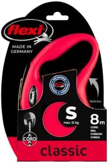 Flexi Roll-Leash New Classic S Rope 8 M Blue for Dogsup to Max. 12 kg