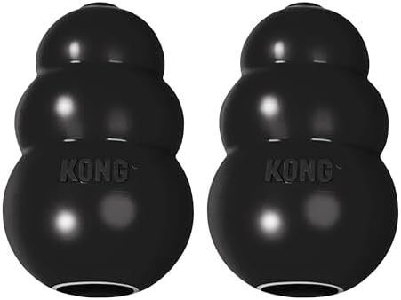 KONG Extreme Dog Toy, Natural Rubber Chew, for X-Large Dogs (Pack of 2)