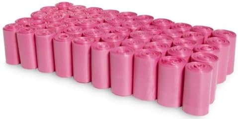 1000 Pet Waste Disposal Poop Bags EZ Pick Up Bag Pink Large Puppy Training