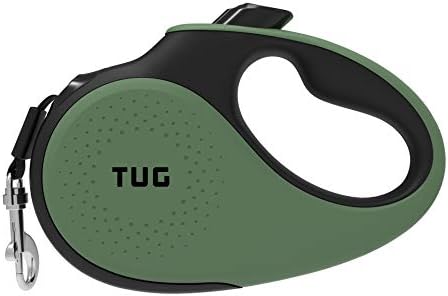 TUG Original Retractable Dog Leash, 16 ft (Large, Green)