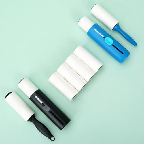 3 inch Mini Lint Roller Refills Compatible with Scotch Brite Mini Travel Lint Roller and PetLovers Evercare Mini Pet Hair Remover Sticky Roller Refill 4 Rolls 40 Sheets per Roll Total 160 Sheets